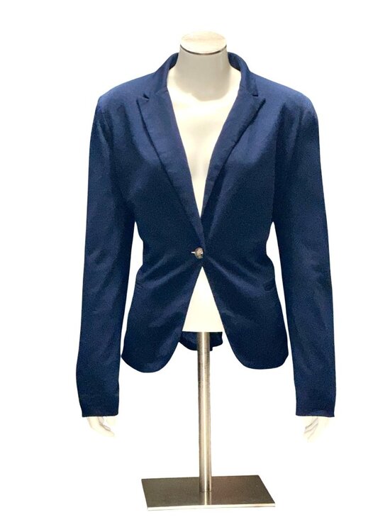 Forever 21 Jackets & Blazers - Forever 21 Size Large Navy One Button Blazer Career Office Tailored Polished Set